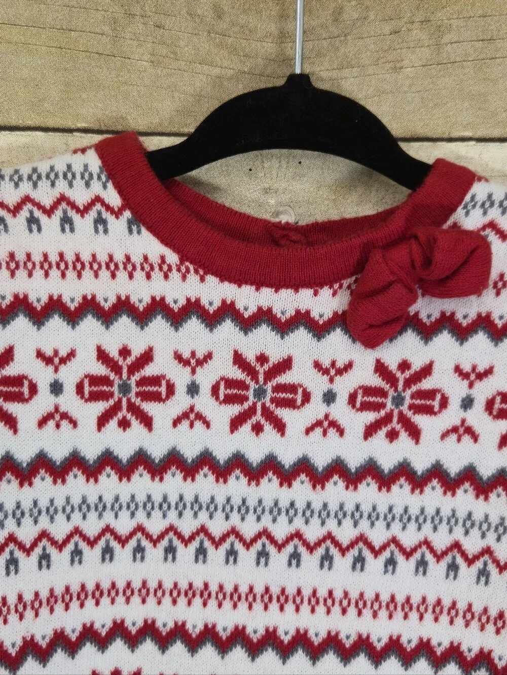 Gymboree Sweater Dress Christmas Winter Size 6-12 Months